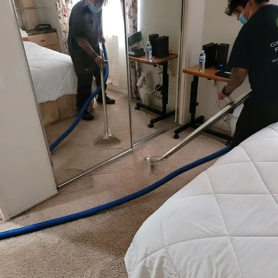 Extracting water from bedroom carpet, Branch not recorded