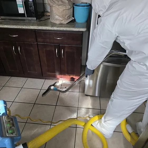 Extraction around kitchen cabinets, Branch not recorded