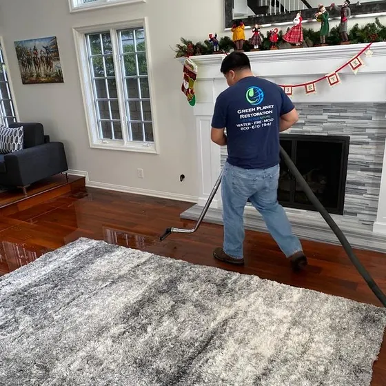 Water removal after a pipe leak, South Bay
