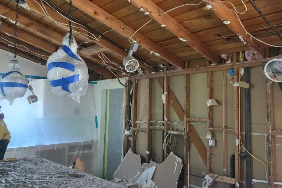 Kitchen fire, full gut and rebuild