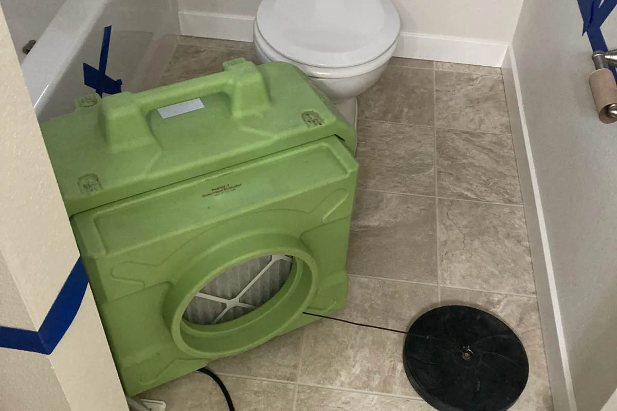Dehumidify damp areas