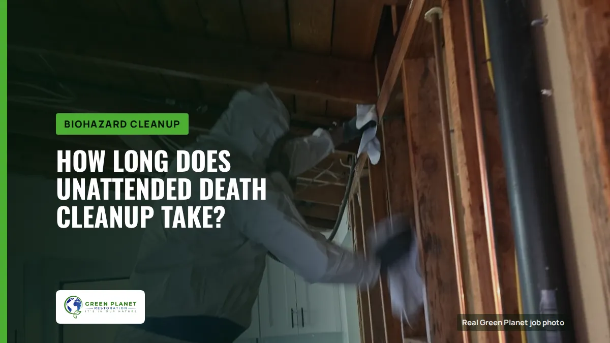 How Long Does Unattended Death Cleanup Take? | Green Planet Restoration