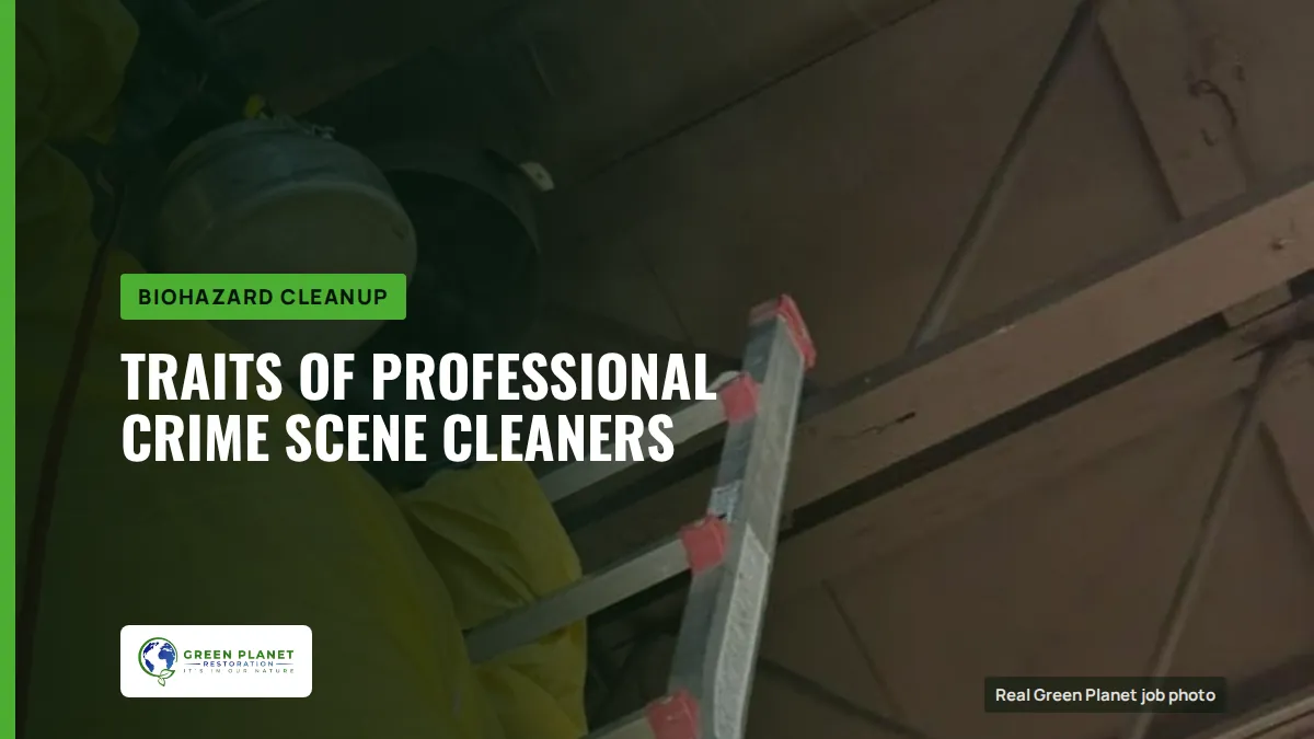 Traits of Professional Crime Scene Cleaners | Green Planet Restoration