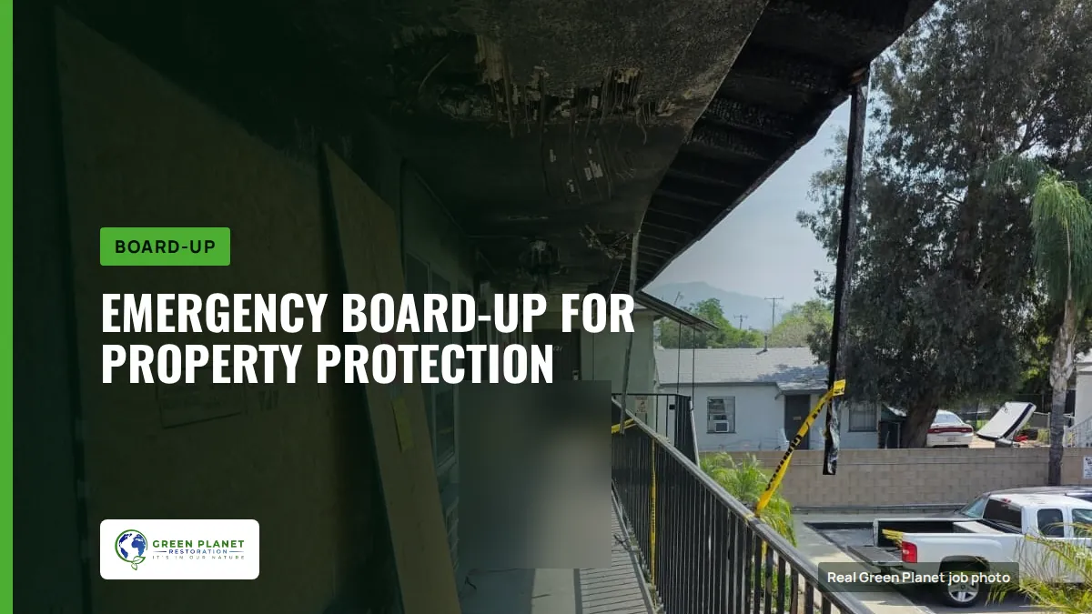 Emergency Board-Up for Property Protection | Green Planet Restoration