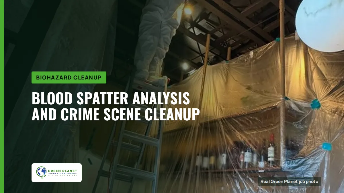 Blood Spatter Analysis and Crime Scene Cleanup | Green Planet Restoration