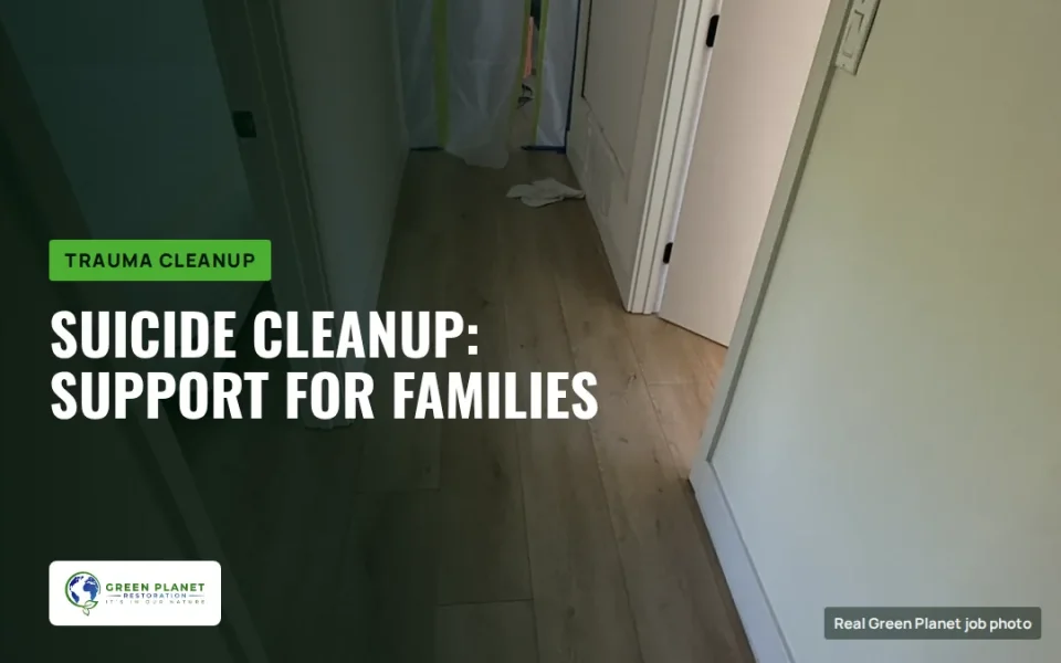Suicide Cleanup Effects: Emotional, Health and Legal Impact on Families