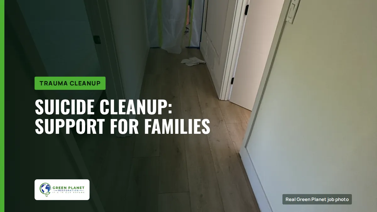 Suicide Cleanup: Support for Families | Green Planet Restoration