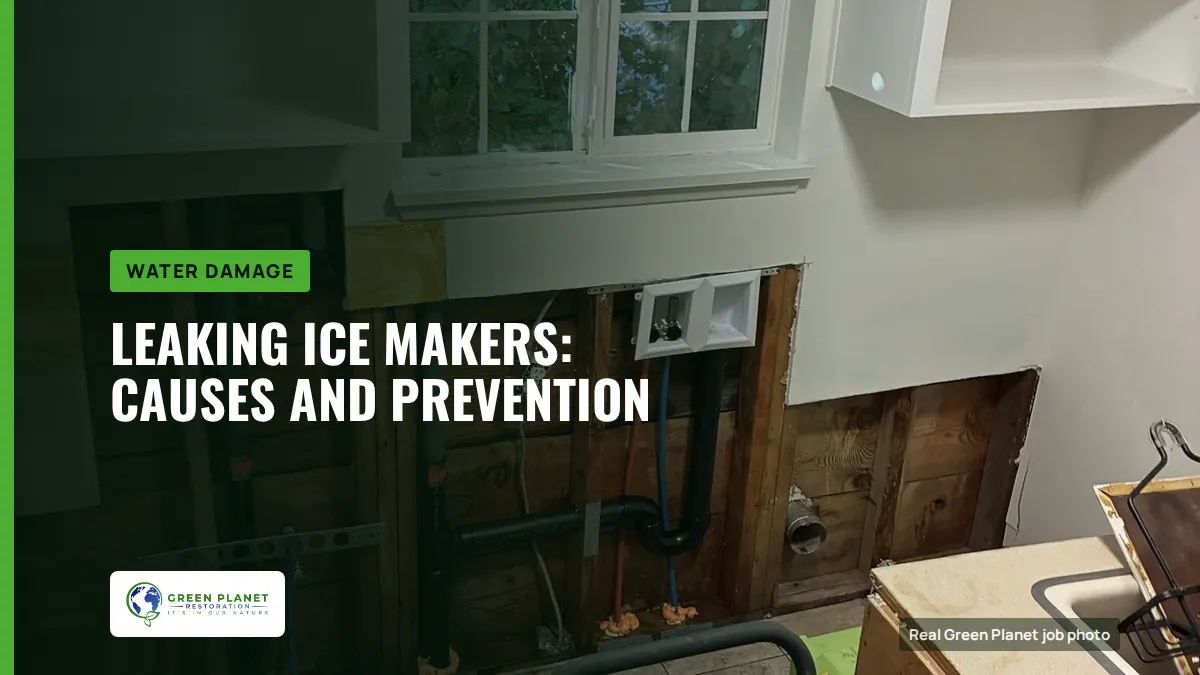 Leaking Ice Makers: Causes and Prevention | Green Planet Restoration