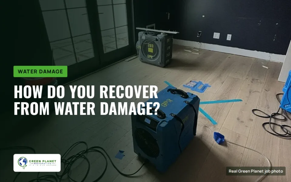 How do you recover from water damage?