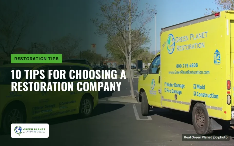 10 Tips for Choosing the Right Disaster Restoration Company