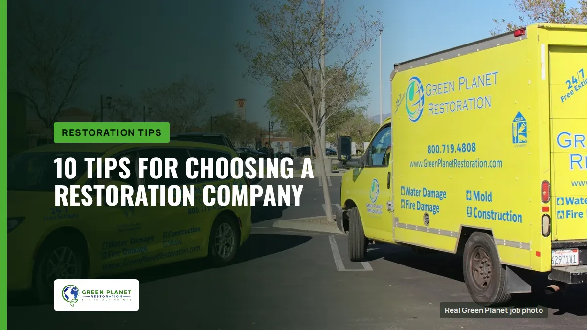 10 Tips for Choosing a Restoration Company | Green Planet Restoration