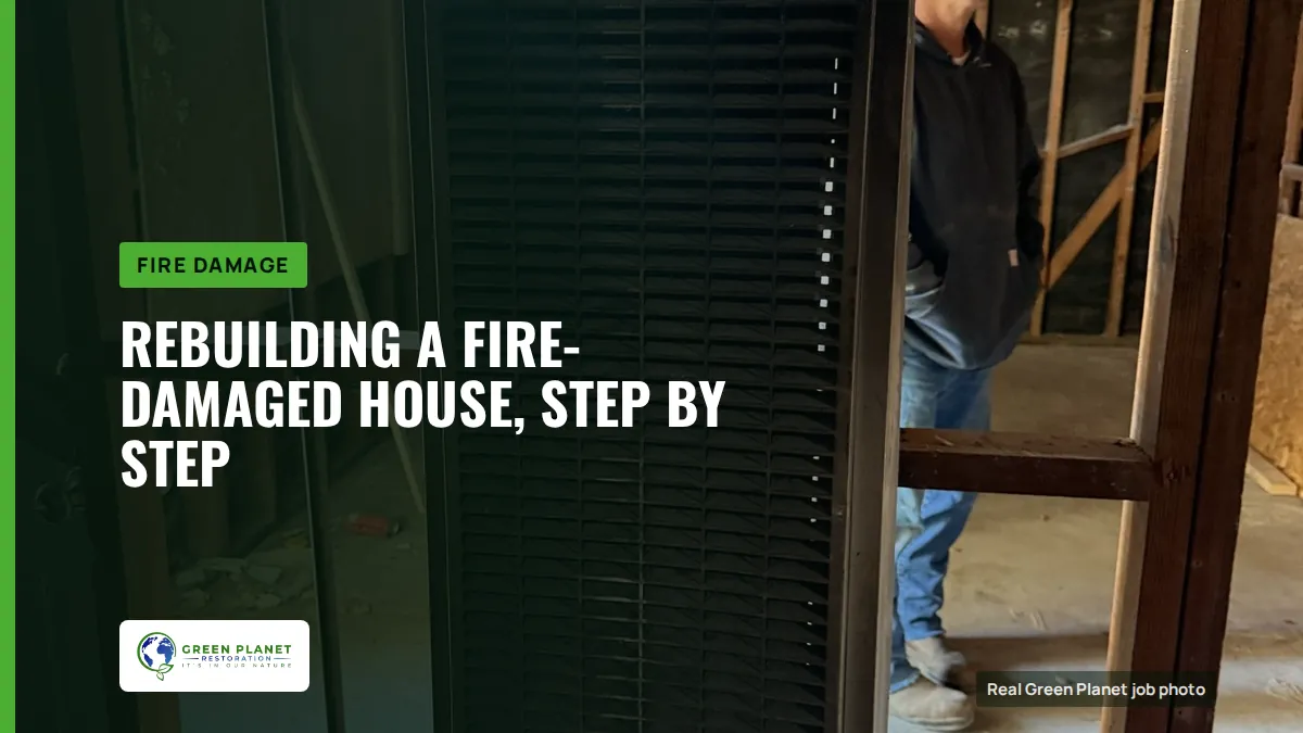 Rebuilding a Fire-Damaged House, Step by Step | Green Planet Restoration