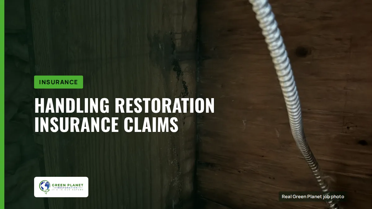 Handling Restoration Insurance Claims | Green Planet Restoration