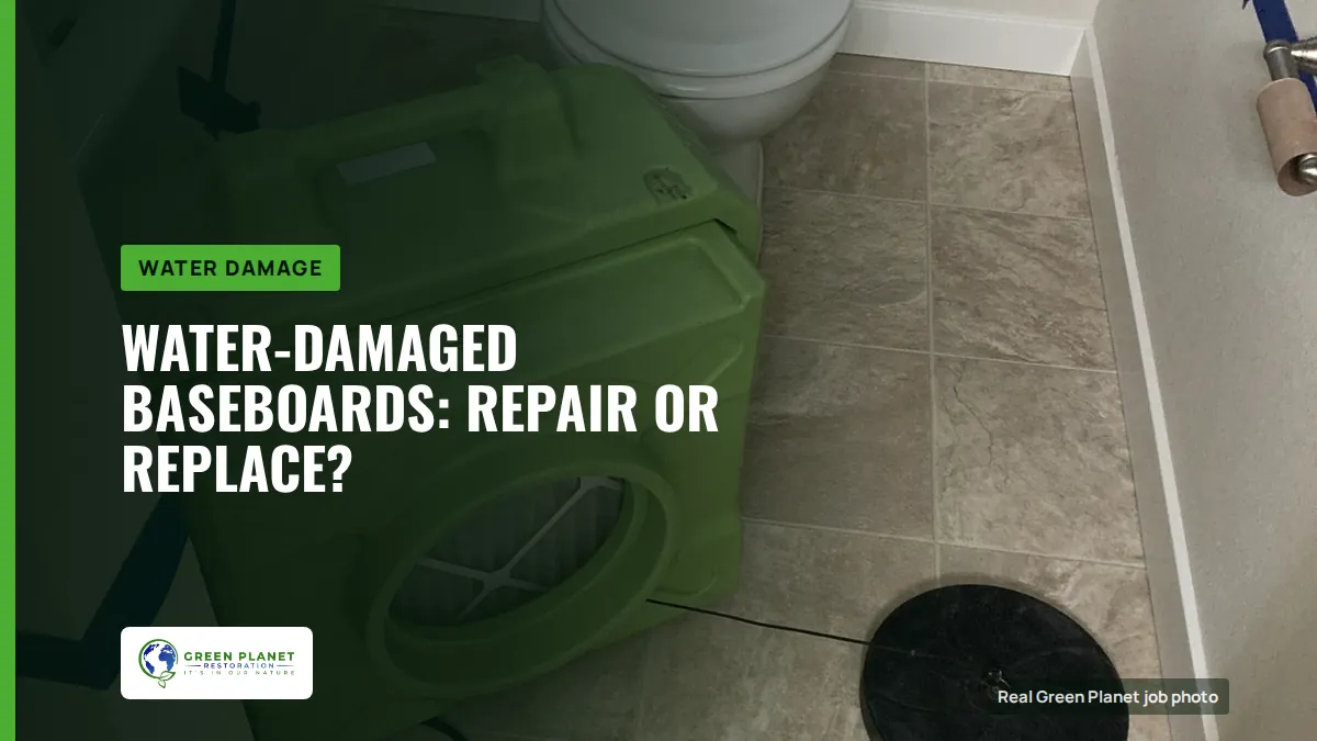 Water-Damaged Baseboards: Repair or Replace? | Green Planet Restoration