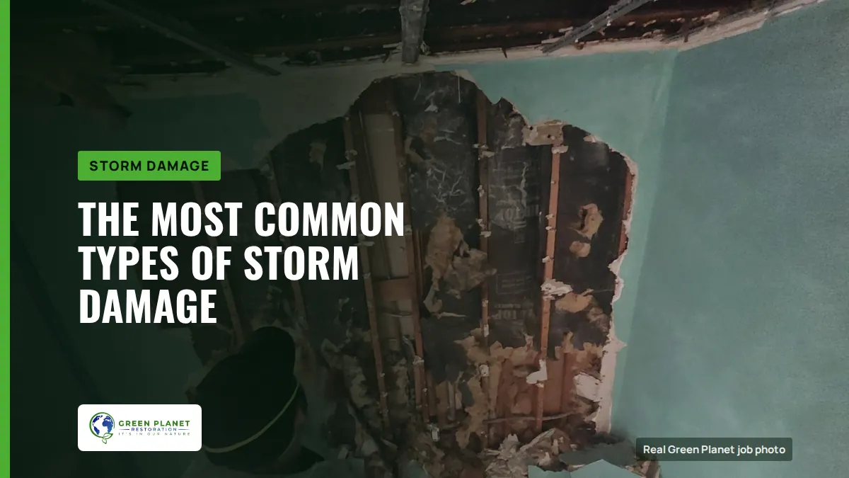 The Most Common Types of Storm Damage | Green Planet Restoration