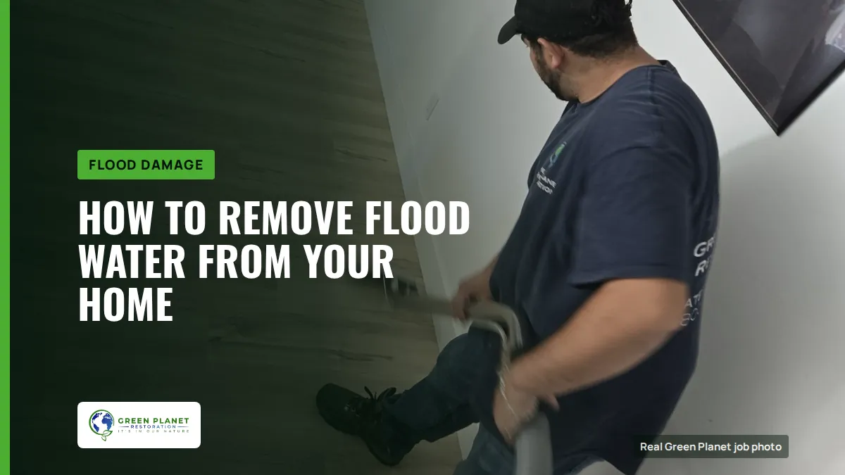 How to Remove Flood Water From Your Home | Green Planet Restoration