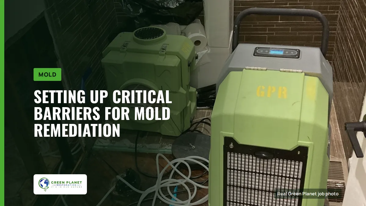 Setting Up Critical Barriers for Mold Remediation | Green Planet Restoration