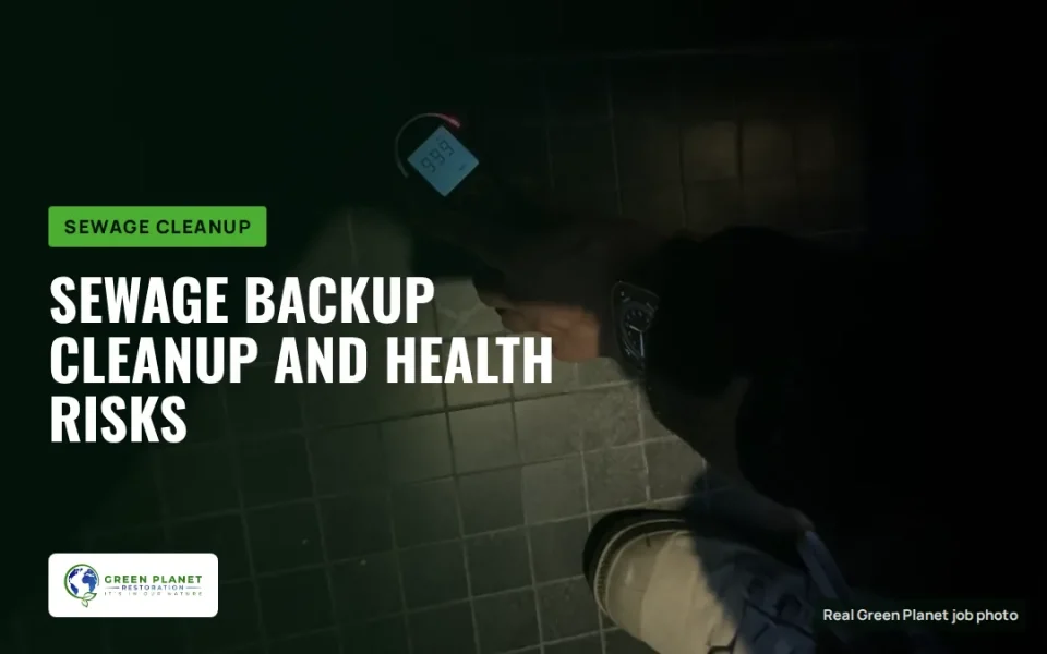 Sewage Backup Cleanup: Health Risks and Professional Restoration