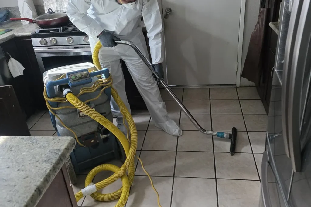 Water damage documented before drying
